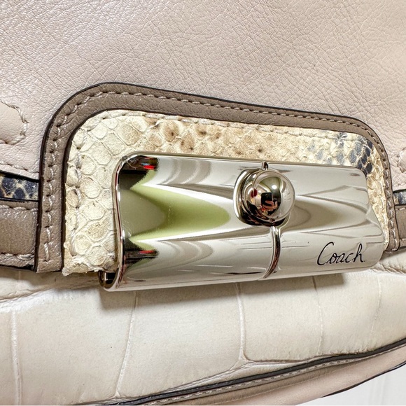 Coach Kristin Spectator Hobo Ivory Multi NWT - Picture 11 of 15